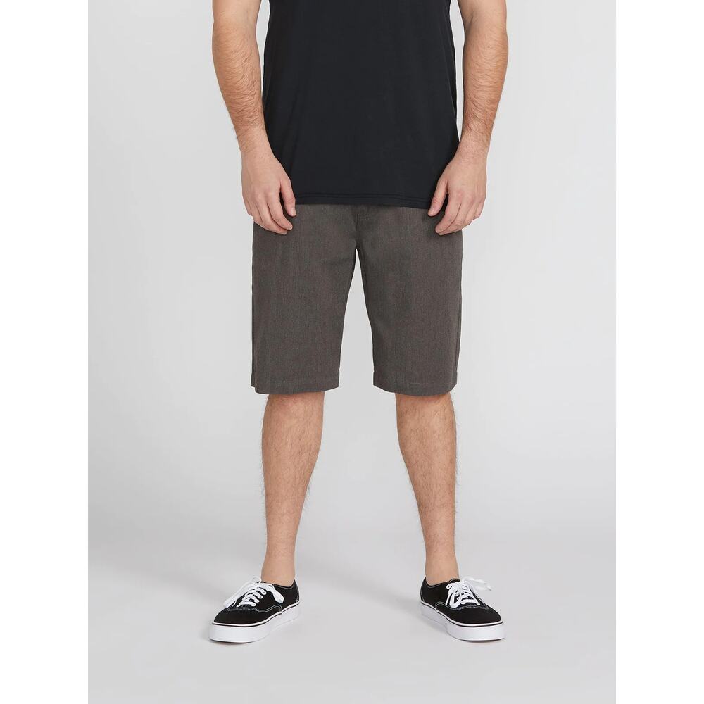 Volcom Mens Shorts Size 30 VMonty Charcoal Heather Gray Cotton Blend Corpo Class